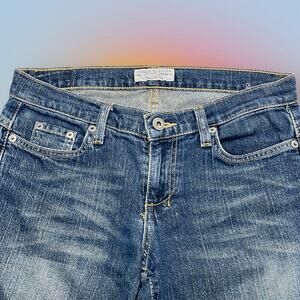 Vintage AMERICAN EAGLE Women’s 4 Stretch Crop Blue Jeans CIRCA 1977 - 1985